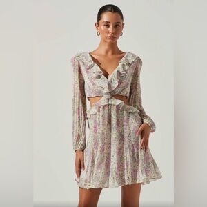 Astr The Label floral cutout dress
